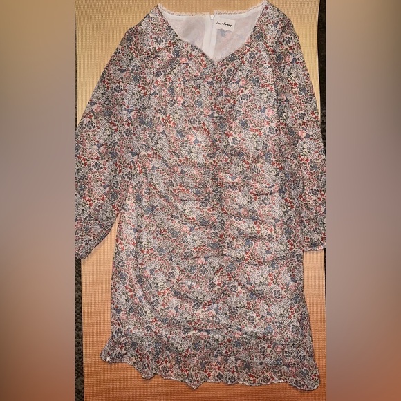 NWOT Dollskill Love + Harmony Floral Ruched Dress - Picture 2 of 2